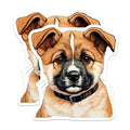 (2 Pack) Adorable Puppy Dog Magnets - Pet Lover Refrigerator Decor - Cute Animal Lover Kitchen Accents - 5 Inches On Longest Side - Thick Durable Magnet - Made in USA - MAG25435