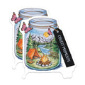 (2 Pack) Collect Moments Magnets - Nature Camping Scene - Adventure Lover, Mountain Hiking - 5" On Longest Side - for Cars, Fridges, Toolboxes - Made in USA - MAG4058