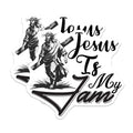 (2 Pack) Jesus is My Jam Magnets - Religious Magnets - Christian Fridge Decor - 5" On Longest Side - Premium Magnet - for Cars, Refrigerators, Toolboxes, Lockers - Made in USA - MAG16945