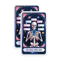 (2 Pack) Unique Skeleton Design Magnet - Fun Home Office Decor - 5" On Longest Side - Sticks to Smooth Flat Surfaces - Made in USA - MAG10032