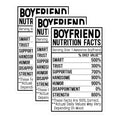 (3 Pack) Boyfriend Nutrition Facts Decals - Funny Boyfriend - Love Decal - 3 Inches On Longest Side - Easy Peel & Apply - Made in USA - 3MCS2726