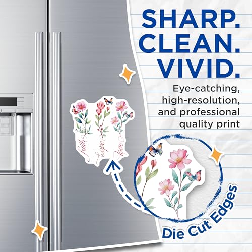 (2 Pack) Inspirational Magnets Magnets - 5" On Longest Side - Made in USA - Sticks to Refrigerators & Metal Surfaces - MAG8574