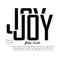 (2 Pack) Inspirational Bible Verse Magnets - John 16:22 Scripture - Christian Encouragement Decor - 5 Inches On Longest Side - Thick Durable Magnet - Made in USA - MAG28450