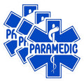 (3 Pack) Paramedic Decals - Medical Symbol Decals - EMT Car Decals - 3 Inches On Longest Side - Easy Peel & Apply - Made in USA - 3MCS4005
