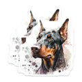 (2 Pack) Doberman Magnets - Dog Breed Decor - Refrigerator Magnets - 5" On Longest Side - Premium Magnet - for Cars, Refrigerators, Toolboxes, Lockers - Made in USA - MAG15754