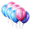 (3 Pack) Colorful Balloon Decals - Party Decal - Celebration Decoration- 3 Inches On Longest Side - Easy Peel & Apply - Made in USA - 3MCS5646