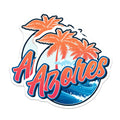 (2 Pack) Azores Travel Magnets - Palm Tree Decor - Island Trip Souvenirs - 5" On Longest Side - Premium Magnet - for Cars, Refrigerators, Toolboxes, Lockers - Made in USA - MAG17881