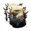 (2 Pack) American Eagle Magnets - Bald Eagle Wildlife Art - USA Flag Patriotic Decor - Freedom Symbol Fridge Accessory - 5 Inches On Longest Side - Thick Durable Magnet - Made in USA - MAG21721