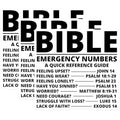 (3 Pack) Bible Verse Decals - Emergency Numbers Guide - Religious Decals - 3 Inches On Longest Side - Easy Peel & Apply - Made in USA - 3MCS2650