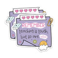 (2 Pack) Teacher Appreciation Magnets - Motivational Teacher Magnets - Inspirational Classroom - Teacher Gifts - 5" On Longest Side - for Cars, Fridges, Toolboxes - Made in USA - MAG4437
