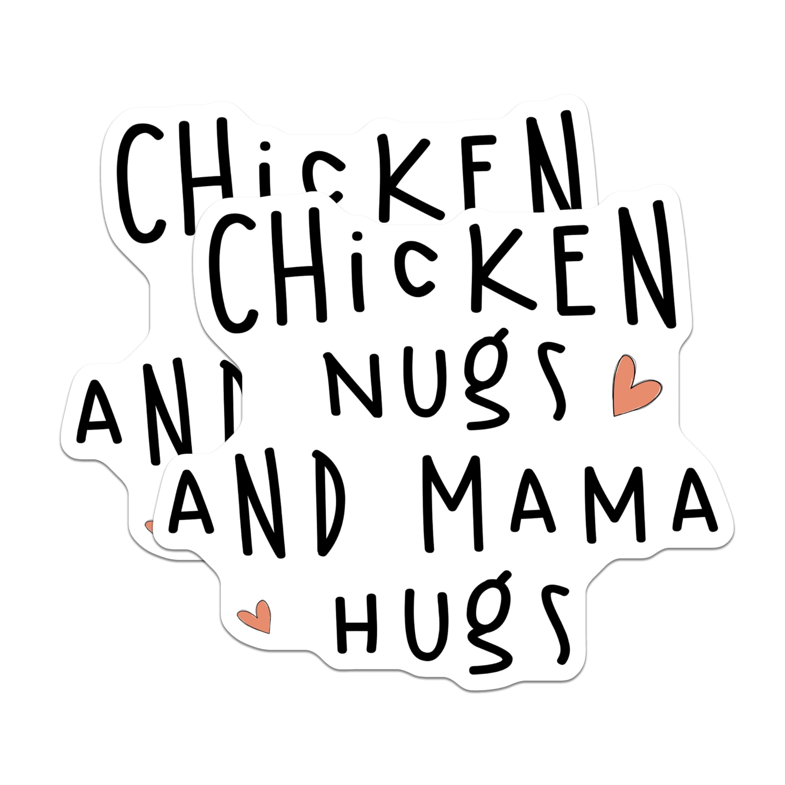 (2 Pack) Chicken Nugs and Mama Hugs Magnets - Cute Kitchen - Fun Refrigerator Magnets - 5" On Longest Side - for Cars, Fridges, Toolboxes - Made in USA - MAG3661