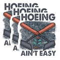 (3 Pack) Hoing Aint Easy Decals - Gardening Lover Decal - Funny Gardener Decal - 3 Inches On Longest Side - Easy Peel & Apply - Made in USA - 3MCS2944