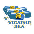 (2 Pack) Vitamin Sea Stickers - Beach Life Stickers - Tropical Island Stickers - 5" On Longest Side - Sticks to Smooth Flat Surfaces - Made in USA - BMCS4720