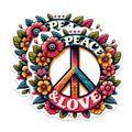 (2 Pack) Peace and Love Magnets - Peace and Unity Empowerment Magnet - 5" On Longest Side - Premium Magnet - for Cars, Refrigerators, Toolboxes, Lockers - Made in USA - MAG1699