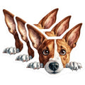 (3 Pack) Dog Decals - Cute Puppy Stickers - Laptop Decal - Animal Lover Gift - 3 Inches On Longest Side - Easy Peel & Apply - Made in USA - 3MCS8615