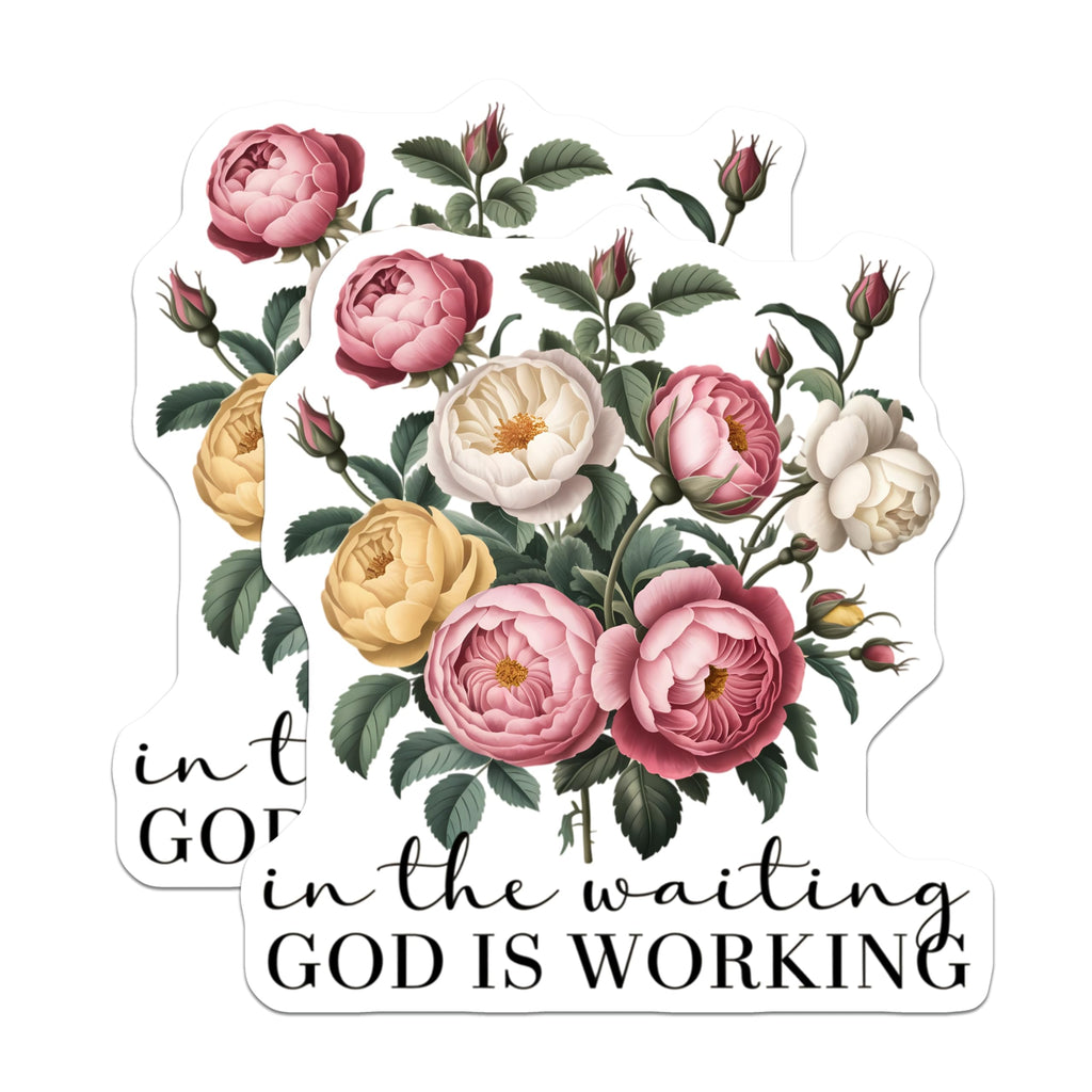 (2 Pack) Christian Magnets - Inspirational Verse Decor - Faith Scripture Floral Magnets - Encouragement Rose Magnets - 5 Inches On Longest Side - Thick Durable Magnet - Made in USA - MAG27130