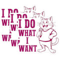 (3 Pack) I Do What I Want Decals - Cat with Microphone - Funny Cat Decal - 3 Inches On Longest Side - Easy Peel & Apply - Made in USA - 3MCS4679