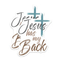 (2 Pack) Jesus Has My Back Magnets - Christian Faith Decor - Religious Inspirational Items - 5 Inches On Longest Side - Thick Durable Magnet - Made in USA - MAG25648