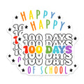 (2 Pack) 100 Days of School Magnets - Teacher Appreciation Decor - Classroom Fun - Student Milestone School Supplies - 5 Inches On Longest Side - Thick Durable Magnet - Made in USA - MAG38842