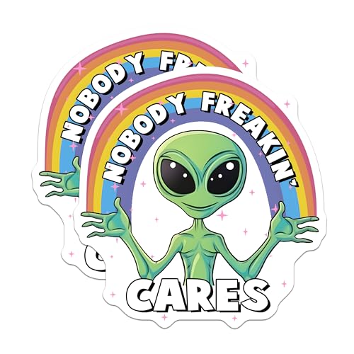 (2 Pack) Alien Funny Quote Magnets - 5" On Longest Side - for Cars, Fridges, Toolboxes - Made in USA - MAG7765