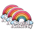 (3 Pack) Social Anxiety Decals - Rainbow Cloud Stickers - Laptop Decal - 3 Inches On Longest Side - Easy Peel & Apply - Made in USA - 3MCS6445