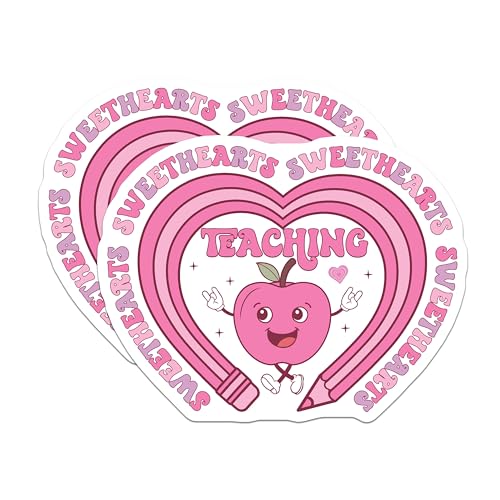 (2 Pack) Cute Teaching Magnets Magnets - Apple Teacher Gift - 5" On Longest Side - Made in USA - Sticks to Refrigerators & Metal Surfaces - MAG9149