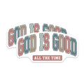 (2 Pack) God is Good All The Time Magnets - Christian Faith Decor - Inspirational Religious Saying - 5 Inches On Longest Side - Thick Durable Magnet - Made in USA - MAG27408