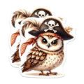 (2 Pack) Pirate Owl Magnets - Cute Pirate Owl - Adorable Animal Magnets - 5" On Longest Side - for Cars, Fridges, Toolboxes - Made in USA - MAG7063