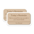 (2 Pack) Positive Affirmation Stickers - Inspirational Quote - Daily Reminder - 5" On Longest Side - Sticks to Smooth Flat Surfaces - Made in USA - BMCS8327