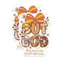 (2 Pack) But God Magnets - Inspirational Faith Decor - Autumn Farmhouse Refrigerator Magnets - 5 Inches On Longest Side - Thick Durable Magnet - Made in USA - MAG28914