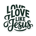 (2 Pack) Christian Magnets - Love Like Jesus Quote - Inspirational Refrigerator Decor - 5 Inches On Longest Side - Thick Durable Magnet - Made in USA - MAG19707