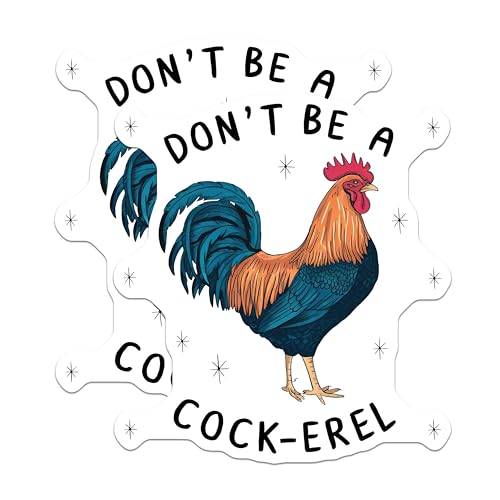 (2 Pack) Rooster Joke Magnets Magnets - Funny Fridge Decor - Kitchen Humor - 5" On Longest Side - Made in USA - Sticks to Refrigerators & Metal Surfaces - MAG8667