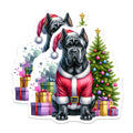 (2 Pack) Cane Corso Christmas Magnets - Santa Dog Holiday Decor - Dog Lover Refrigerator Accent - 5 Inches On Longest Side - Thick Durable Magnet - Made in USA - MAG30251