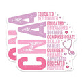 (2 Pack) Educated Determined Sociable Compassionate Magnets Magnets - 5" On Longest Side - Made in USA - Sticks to Refrigerators & Metal Surfaces - MAG9147