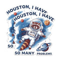 (2 Pack) Raccoon Space Stickers - Funny Animal Astronaut Stickers - Space Theme Humorous Stickers - 5" On Longest Side - Sticks to Any Smooth Flat Surface - Made in USA - BMCS2960