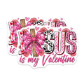 (2 Pack) Jesus Valentine Magnets - Christian Faith Decor - Religious Love Statement - 5 Inches On Longest Side - Thick Durable Magnet - Made in USA - MAG23623
