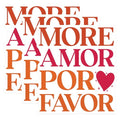 (3 Pack) More Amor Por Favor Decals - Spanish Love Quote - Laptop Decals - 3 Inches On Longest Side - Easy Peel & Apply - Made in USA - 3MCS1887