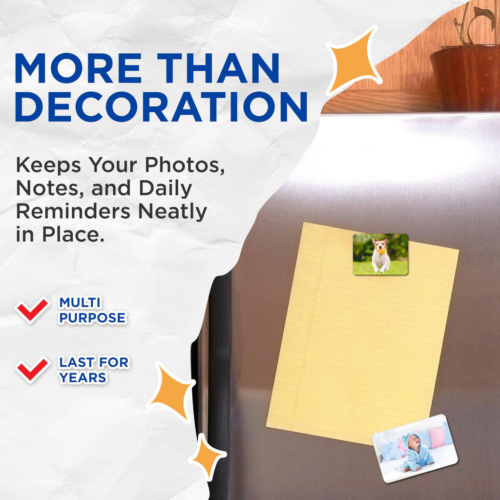 Custom Large Fridge Magnet - Upload Your Photo 3x4, 6x8, and 9x12 Inch - Photo for Refrigerator - Customizable Picture - Custom Fridge Magnet Photo - Customized Magnetic Pictures - Made in USA