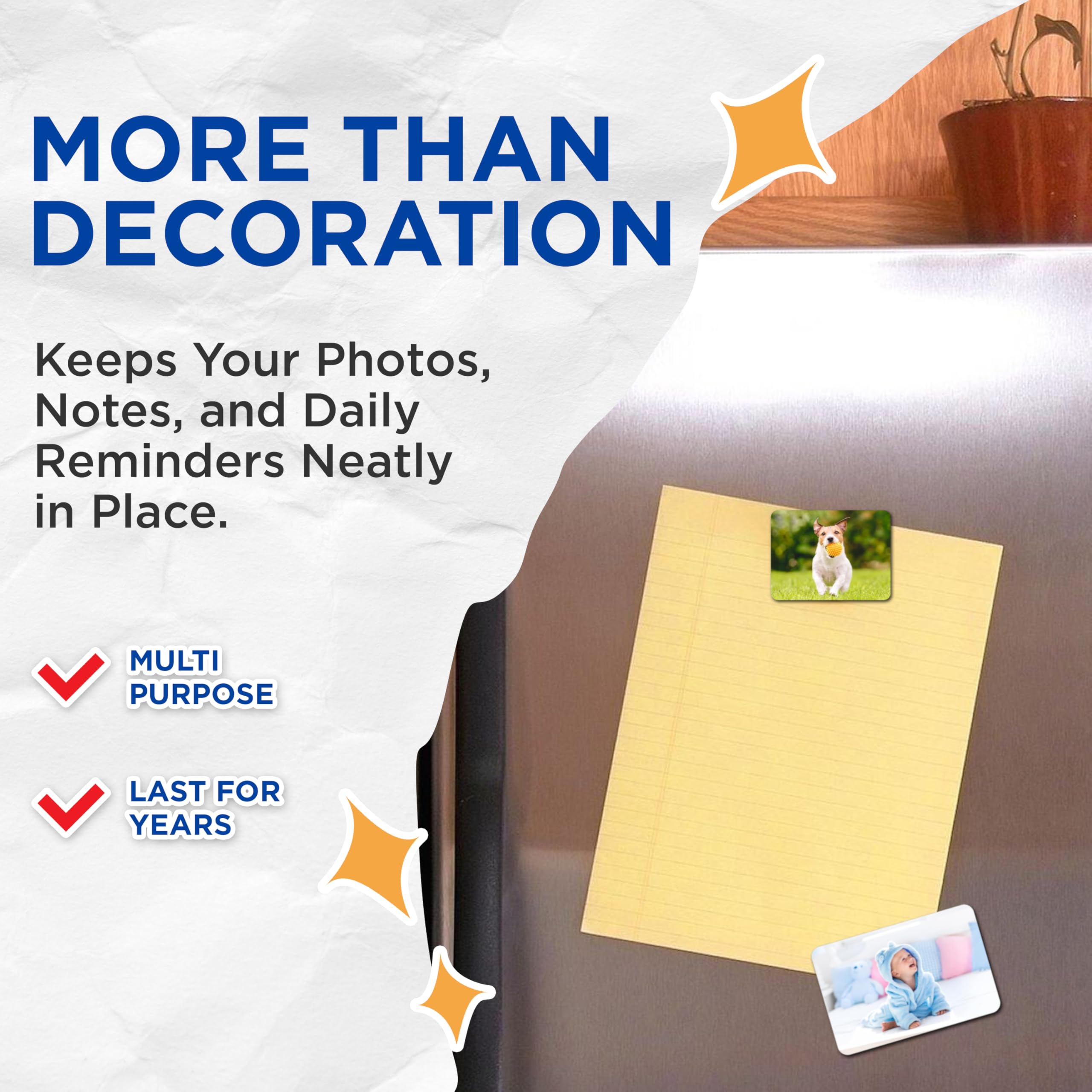 Custom Large Fridge Magnet - Upload Your Photo 3x4, 6x8, and 9x12 Inch - Photo for Refrigerator - Customizable Picture - Custom Fridge Magnet Photo - Customized Magnetic Pictures - Made in USA