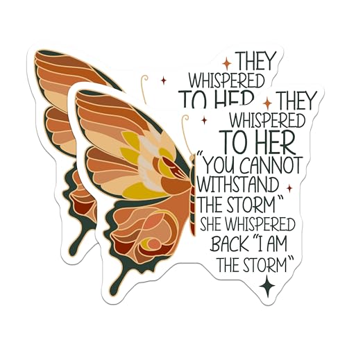 (2 Pack) Inspirational Butterfly Magnets - Motivational Quotes - Empowering Affirmation Magnets for Women - 5" On Longest Side - for Cars, Fridges, Toolboxes - Made in USA - MAG4193