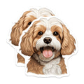 (2 Pack) Cavalier King Charles Magnets - Cute Dog Art - Pet Lover Fridge Decor - 5 Inches On Longest Side - Thick Durable Magnet - Made in USA - MAG30058