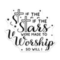(2 Pack) Worship Magnets - Stars and Cross - Christian Fridge Decor - 5" On Longest Side - Premium Magnet - for Cars, Refrigerators, Toolboxes, Lockers - Made in USA - MAG16560