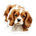 (2 Pack) Cavalier King Charles Spaniel Magnets - Cavalier Puppy Lover - Dog Mom Refrigerator Decor - 5 Inches On Longest Side - Thick Durable Magnet - Made in USA - MAG25496