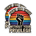 (2 Pack) Fight for Others Magnets - Raised Fist - Social Justice Decor - 5" On Longest Side - Premium Magnet - for Cars, Refrigerators, Toolboxes, Lockers - Made in USA - MAG16112