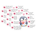 (3 Pack) Inspirational Penguin Decals - Positive Affirmations - Motivational Stickers - 3 Inches On Longest Side - Easy Peel & Apply - Made in USA - 3MCS7095