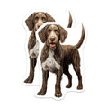 (2 Pack) German Wirehaired Pointer Magnets - Sporting Dog Home Decor - Pet Parent Kennel Art - 5 Inches On Longest Side - Thick Durable Magnet - Made in USA - MAG26727