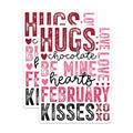 (2 Pack) Valentine's Day Magnets - Hugs and Kisses Magnets - February Love Magnets - 5" On Longest Side - for Cars, Refrigerators, Toolboxes, Lockers - Made in USA BMCS3071