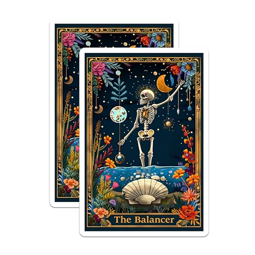 (2 Pack) Skeleton Art Decor Magnet - 5" On Longest Side - Sticks to Smooth Flat Surfaces - Made in USA - MAG10011