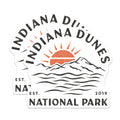 (2 Pack) Indiana Dunes Magnets - National Park Decor - Travel Souvenir Refrigerator Magnets - 5" On Longest Side - Premium Magnet - for Cars, Refrigerators, Toolboxes, Lockers - Made in USA - MAG17272