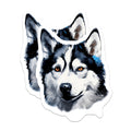 (2 Pack) Siberian Husky Magnets - Alaskan Malamute Dog Art - Pet Lover Refrigerator Decor - 5 Inches On Longest Side - Thick Durable Magnet - Made in USA - MAG28464